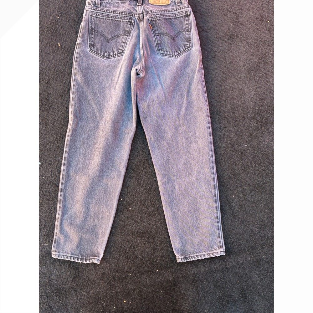 Vintage Levis Student Jeans Made in USA Faded Black Orange Tab W27 L28 Denim